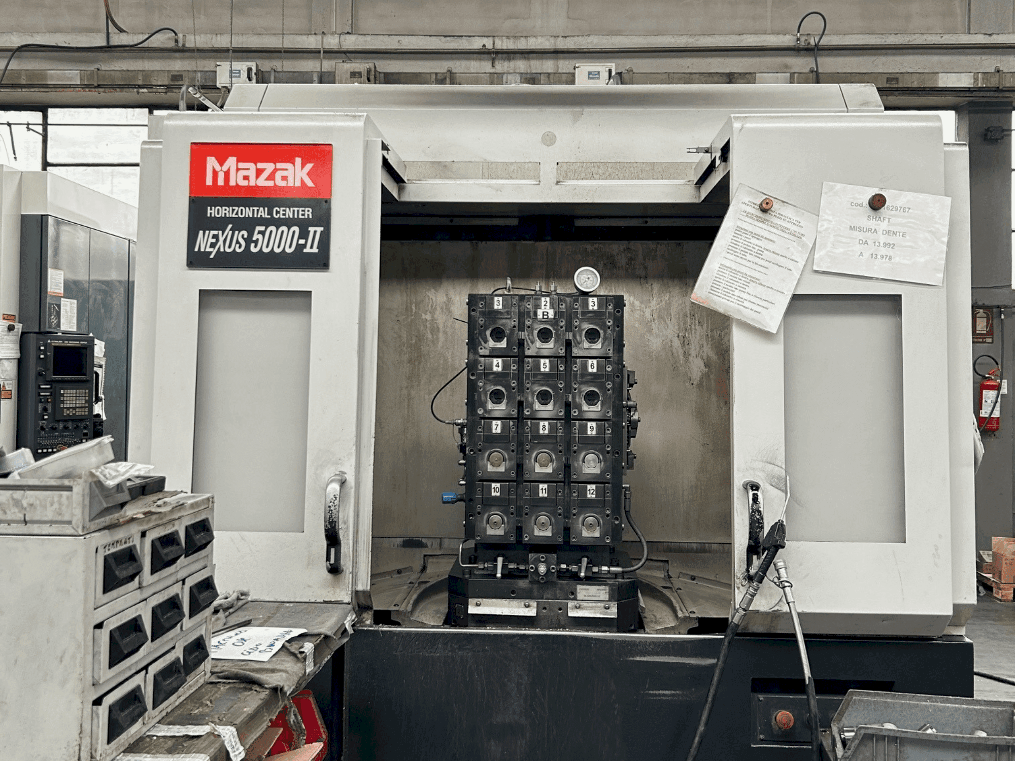 Front view of Mazak NEXUS 5000 II machine