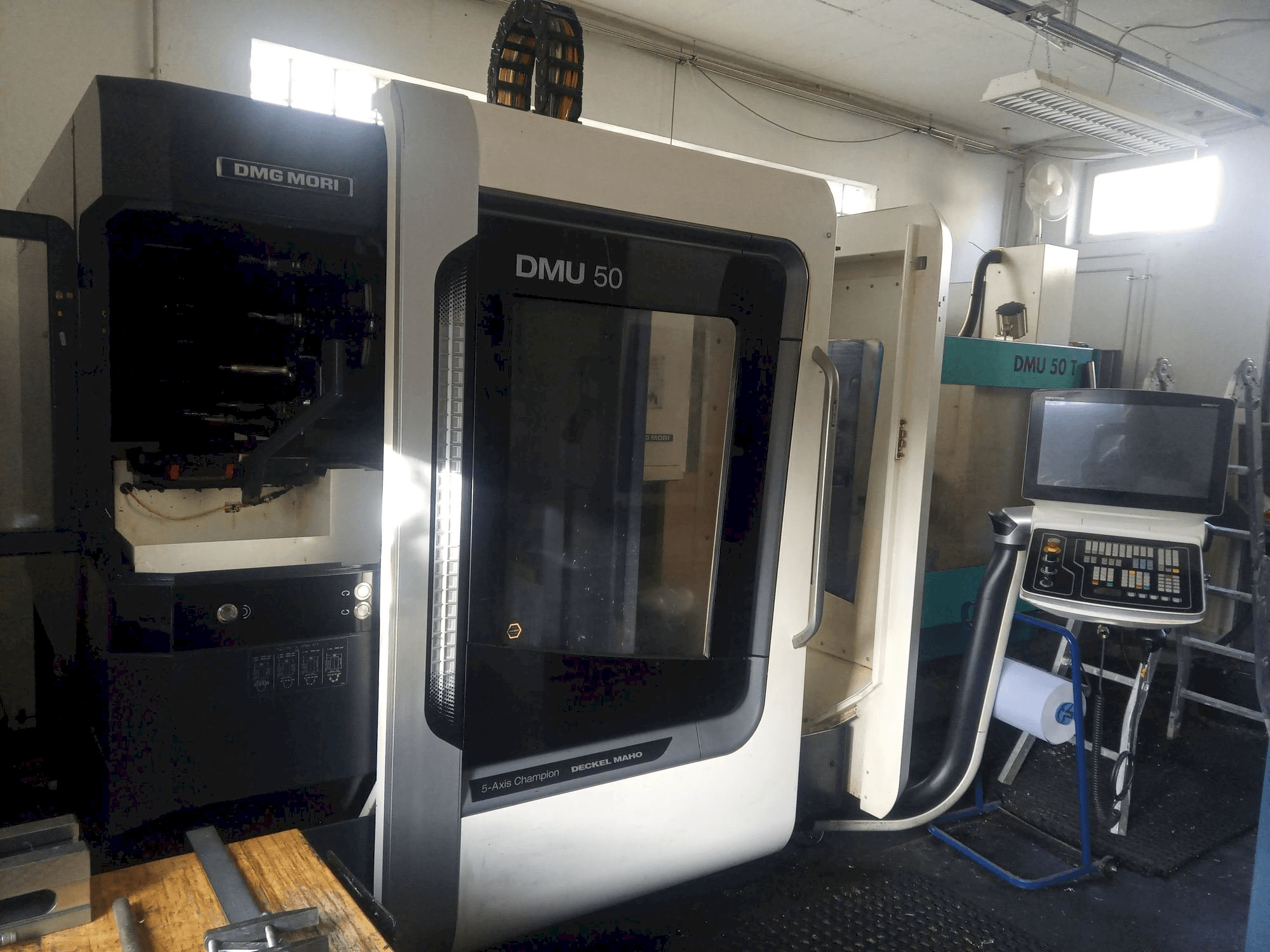 Front view of DMG MORI DMU 50 machine