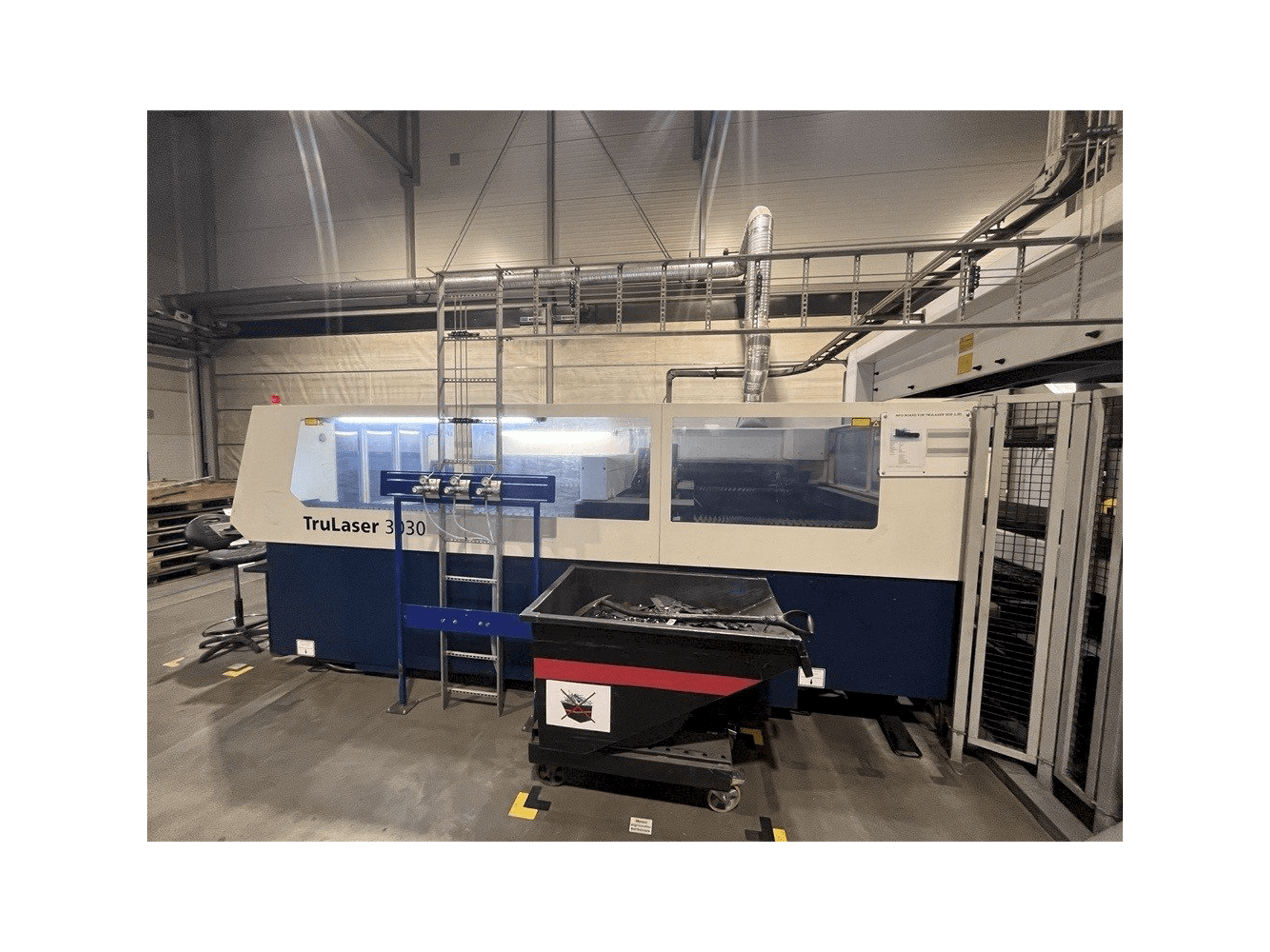 Front view of TRUMPF TruLaser 3030 L30 machine