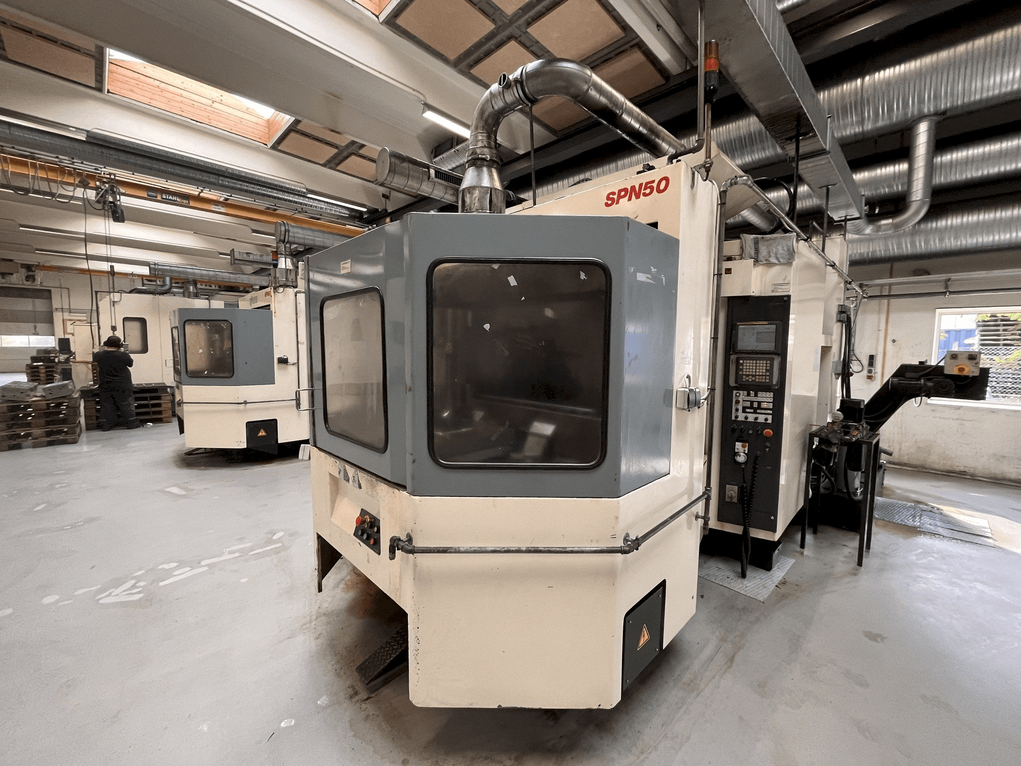 Front view of Niigata SPN 50 machine