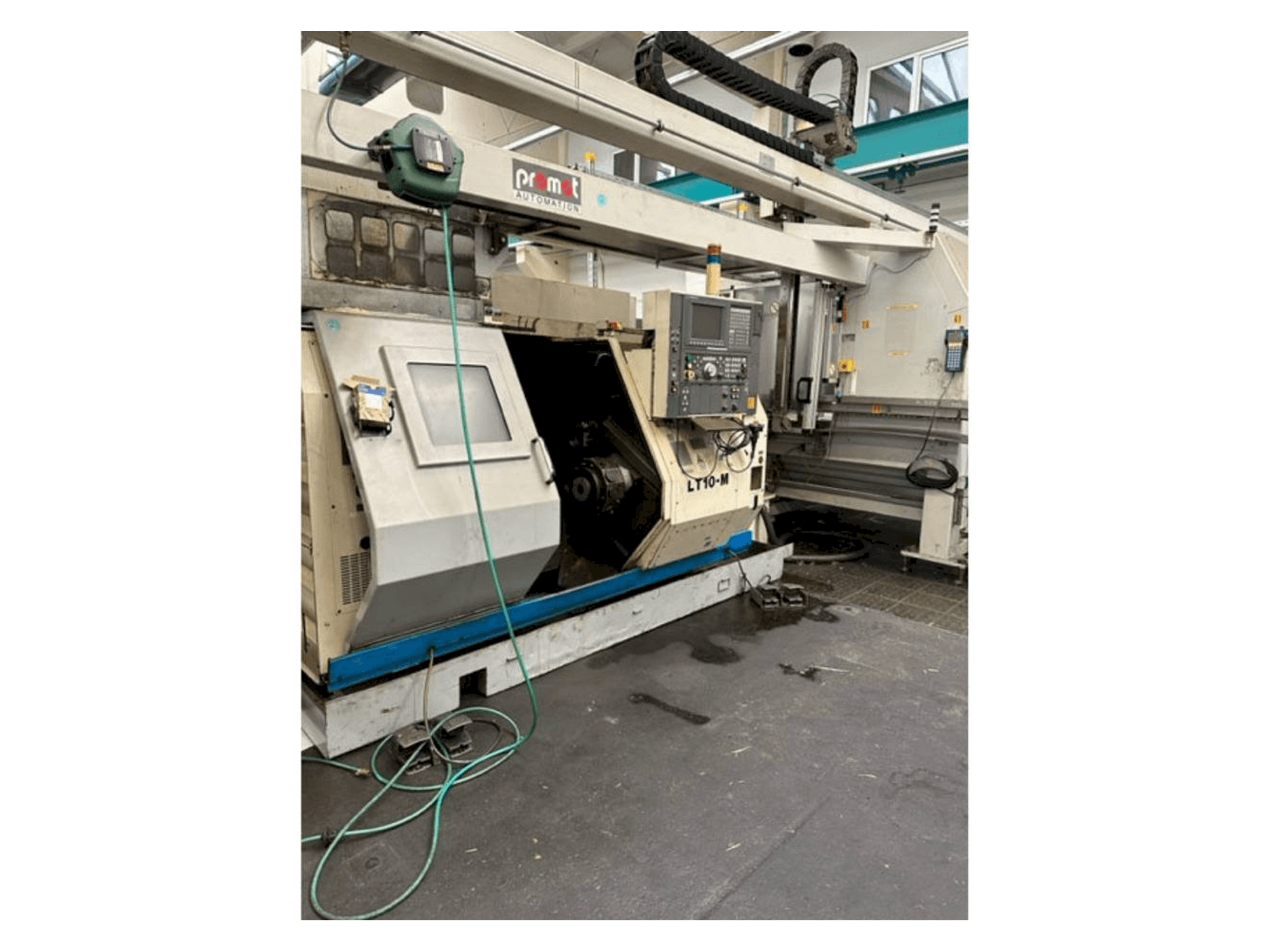 Front view of Okuma LT10 machine