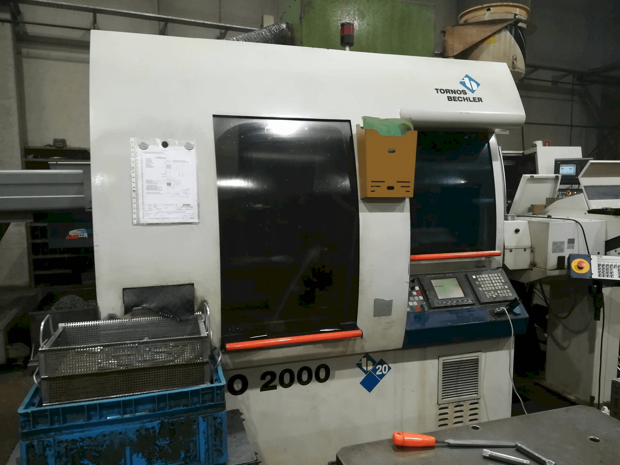 Front view of Tornos-Bechler Deco 20 machine