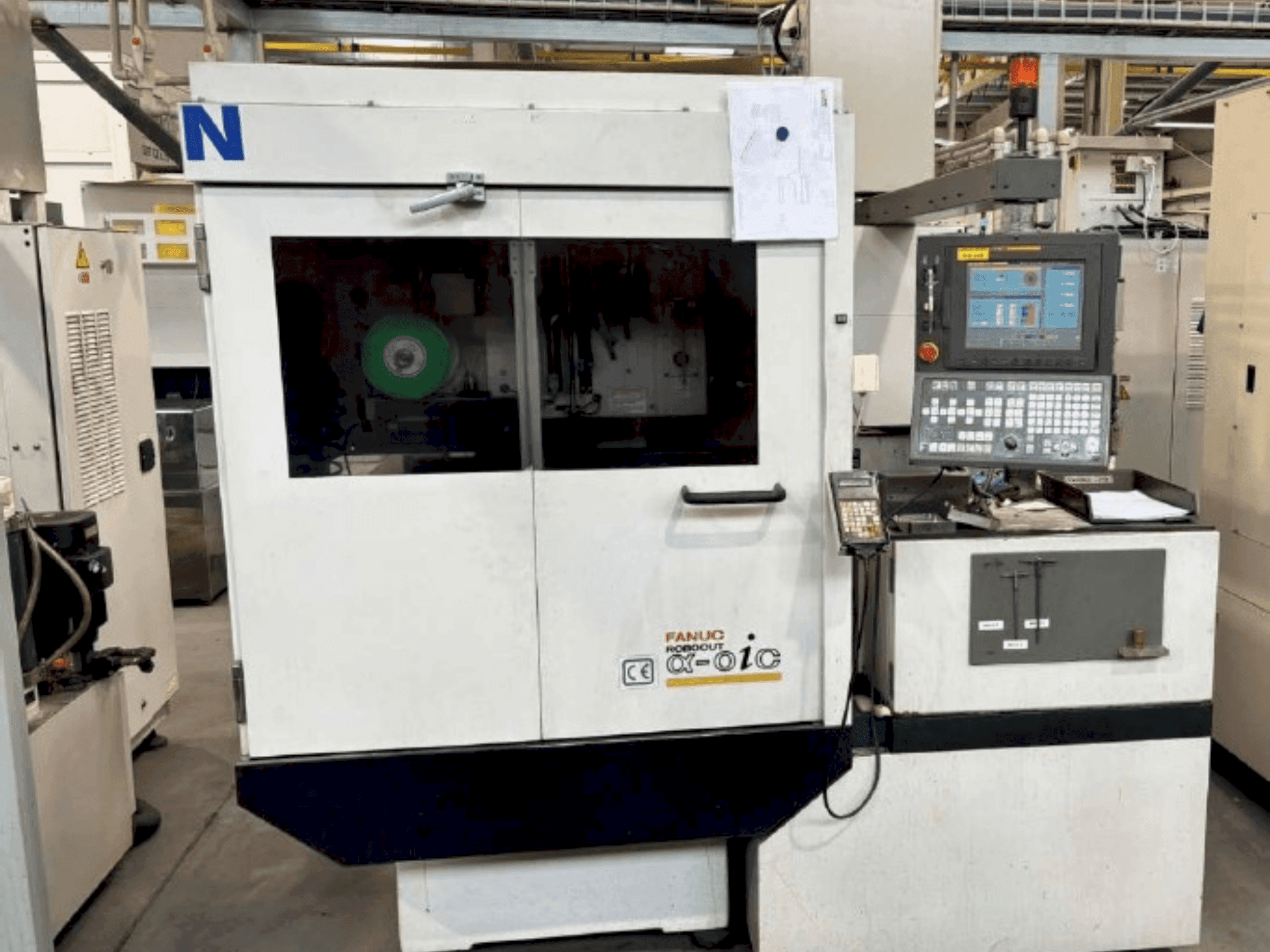 Front view of FANUC Robocut alpha-0iC machine