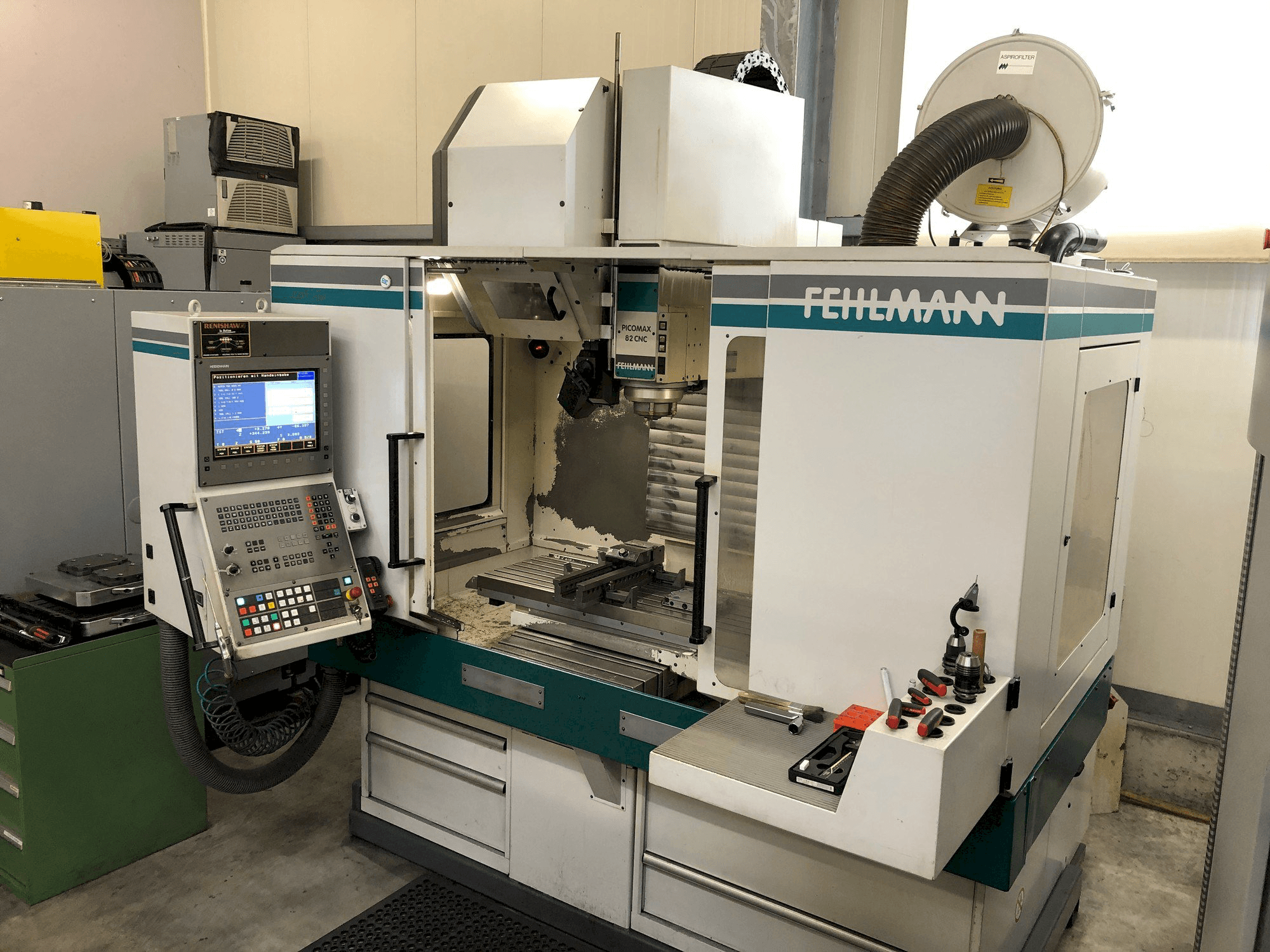 Front view of FEHLMANN PICOMAX 82 CNC machine