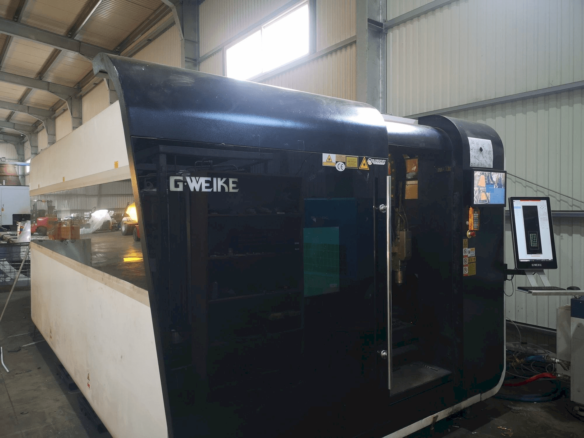 Front view of GWEIKE LF 3015 GA CNC machine