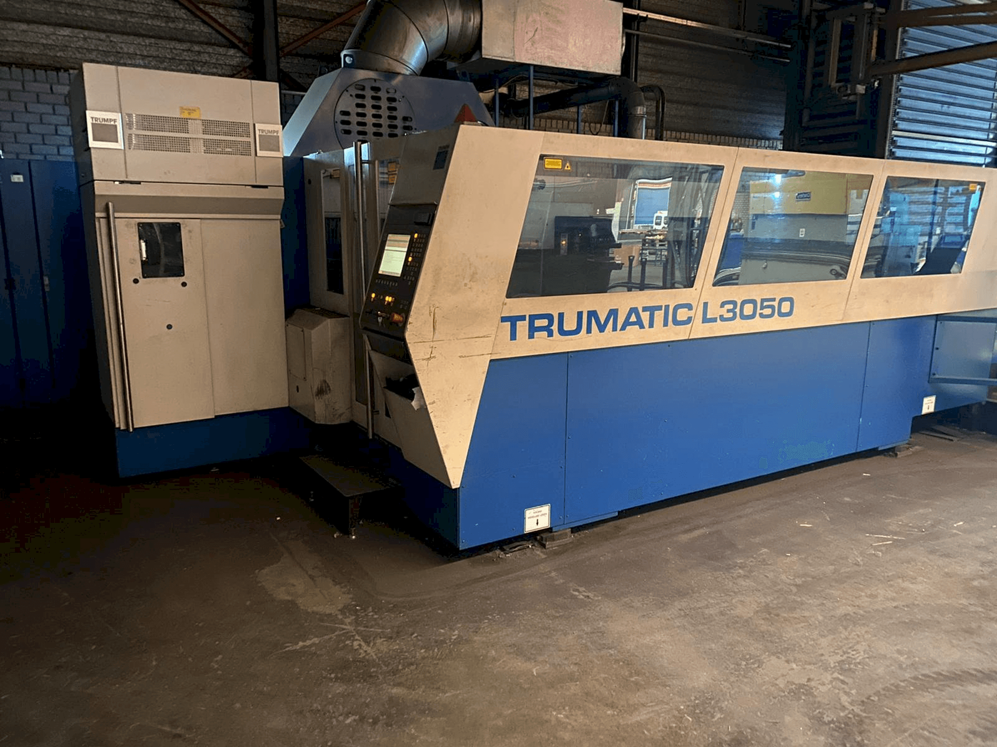 Front view of Trumpf Trumatic L3050 machine