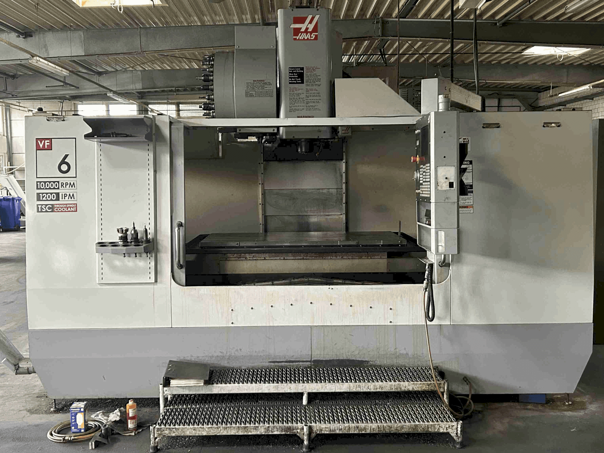 Front view of HAAS VF 6 BHE machine