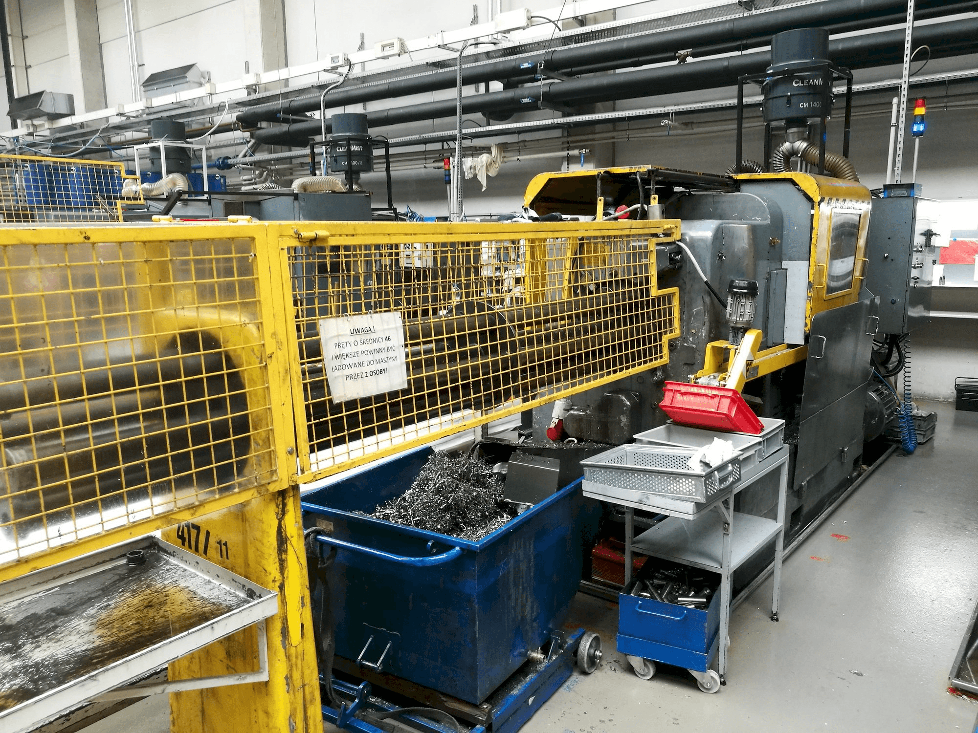 Front view of Wickman 1 3/8"-6 machine