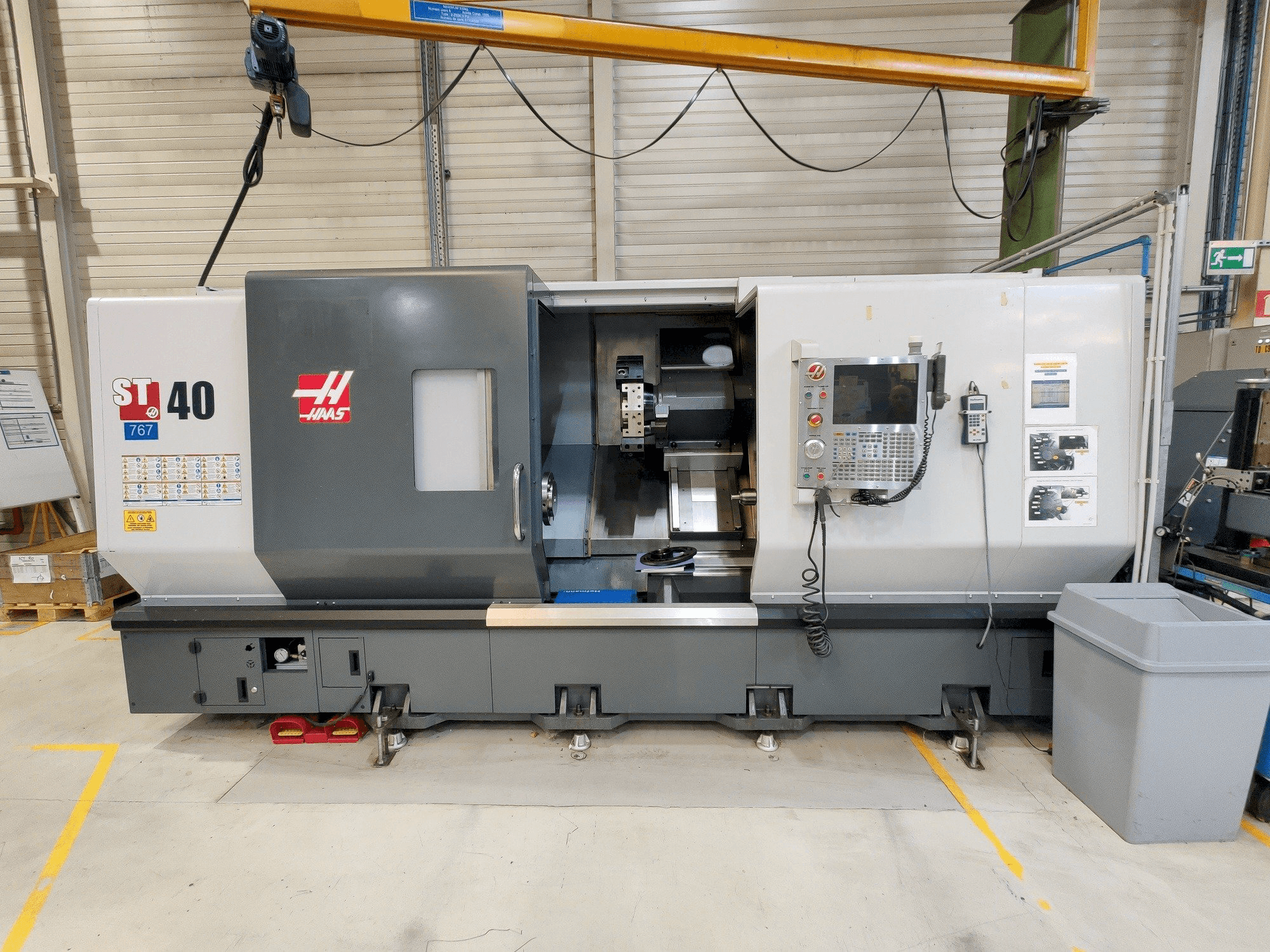 Front view of HAAS ST-40 machine