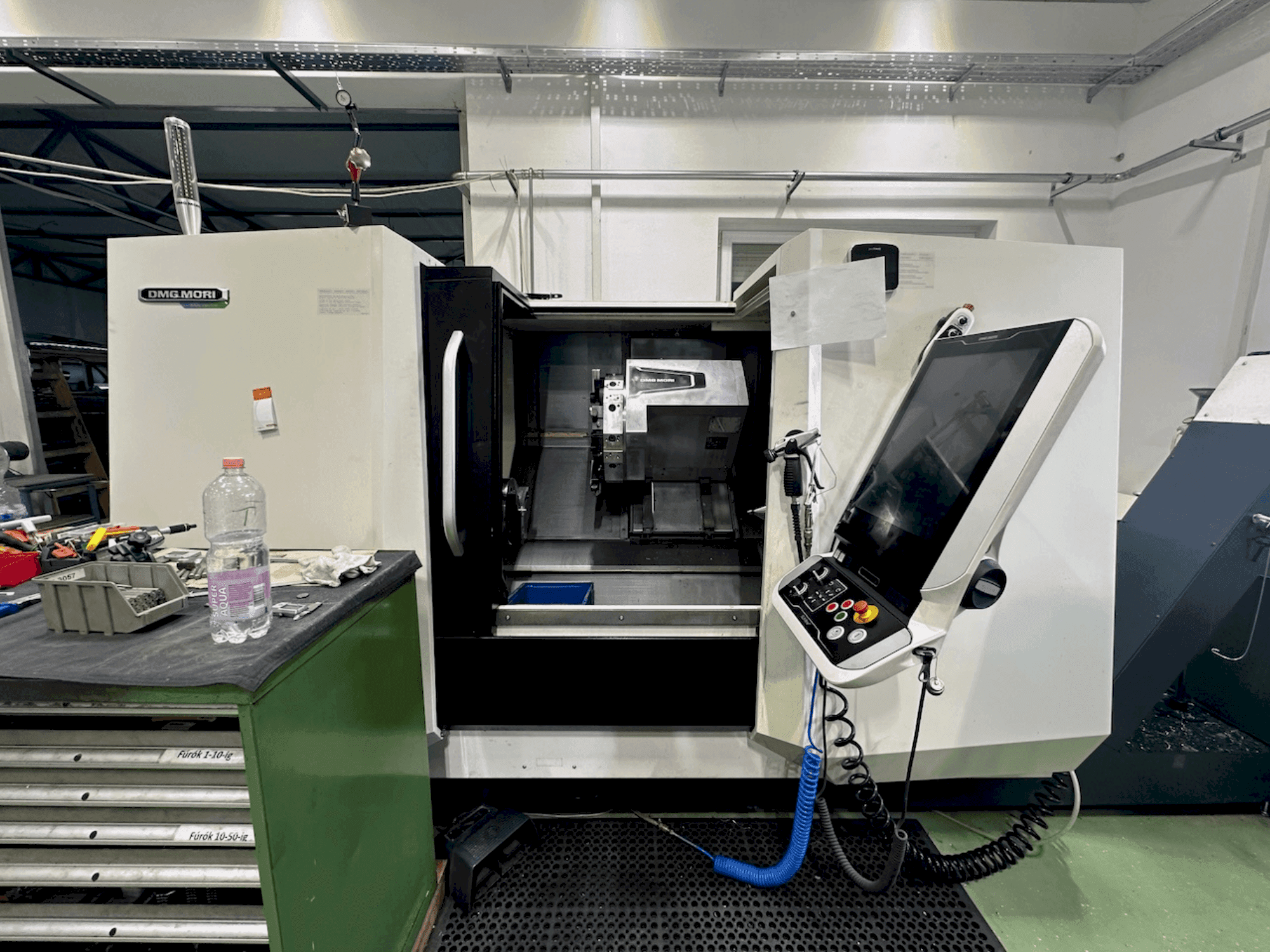 Front view of DMG MORI CLX 450 V4 machine