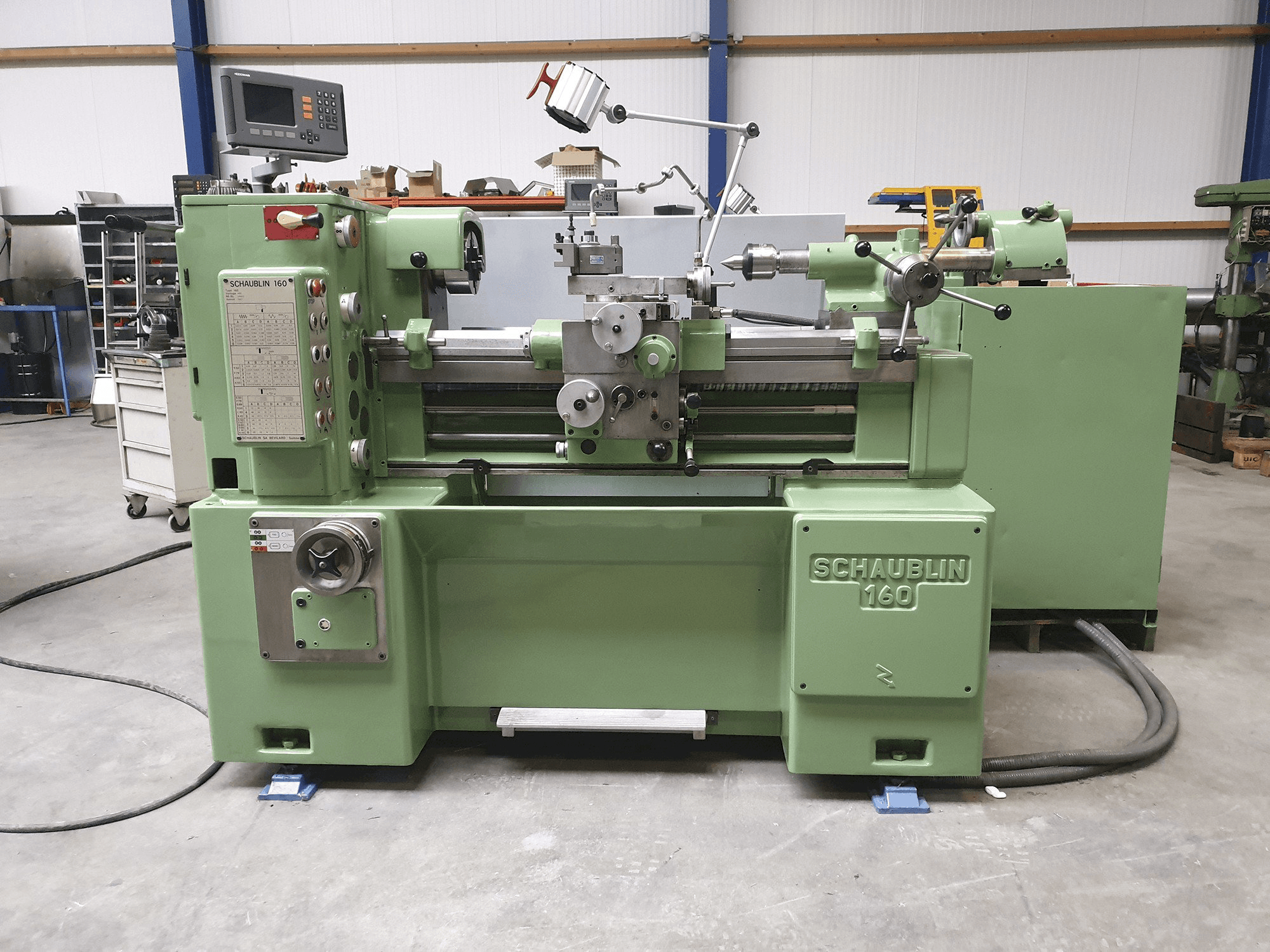 Front view of SCHAUBLIN 160 Machine